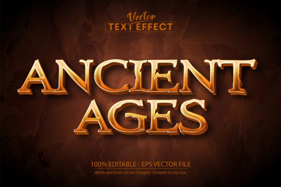 Ancient Text Effect, Editable Medieval: A Unique Design Tool for Creative Projects