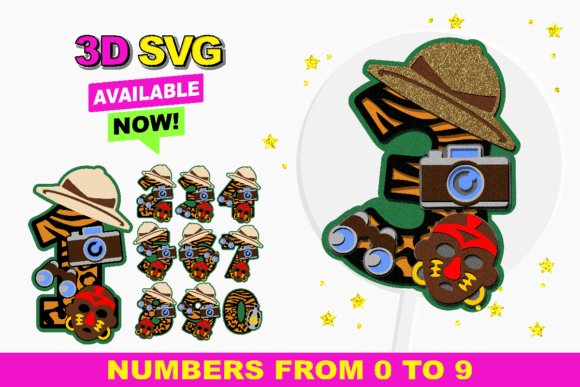 Bringing the Wild to Life: Creative Projects with Safari Number SVGs