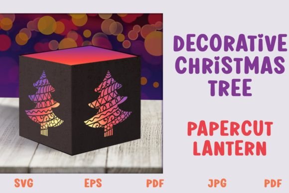Decorative Christmas Tree Lantern SVG: A Creative Holiday Decoration Option