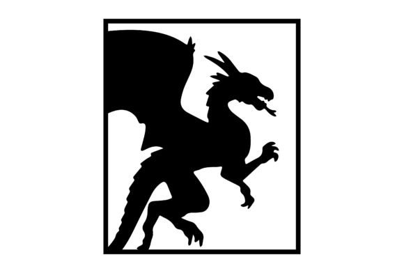 Dragon Silhouette: A Versatile Design for Creative Workflows