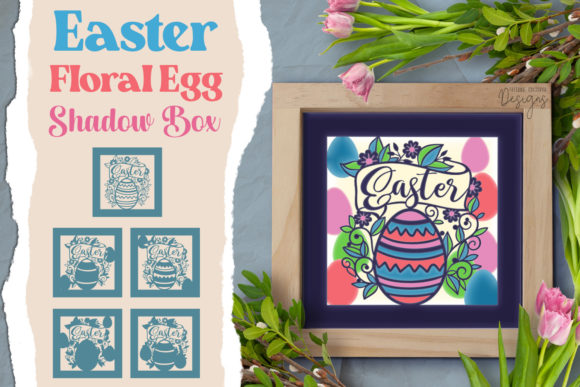 Easter Floral Egg Shadow Box - 5 Layers: A Creative and Decorative Masterpiece for Modern Spaces