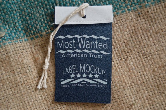 Elevate Your Brand with a Premium Jeans Label Tag Mockup