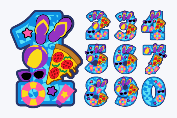 Elevate Your Summer Crafts with 3D Pool Party and Pizza Numbers