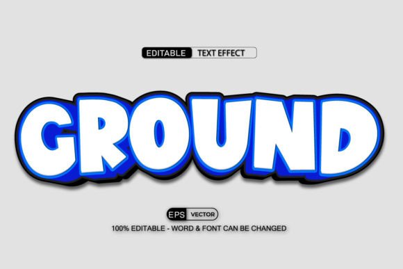 Mastering Modern Typography with the Ground Editable Text Effect Vector