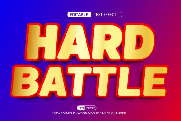 Mastering the Hard Battle Editable Text Effect Vector for Professional Graphic Design
