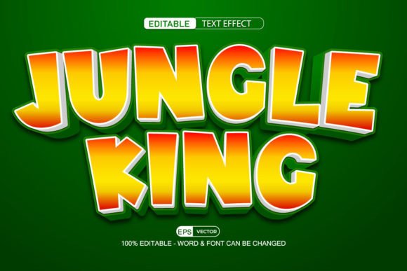 Mastering the Jungle King Editable Text Effect Vector for Professional Designs