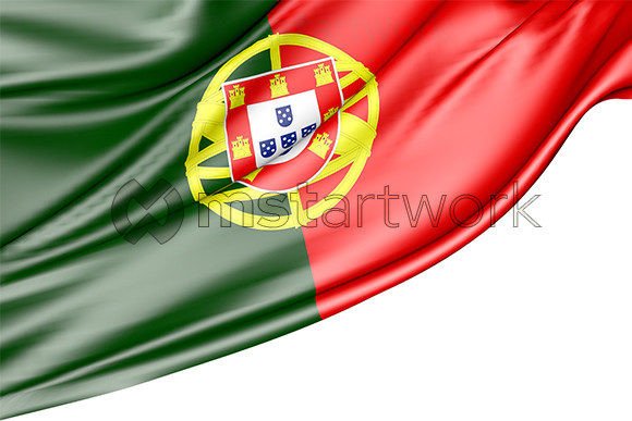 Portugal Flag Isolated on White: A Versatile Design Asset