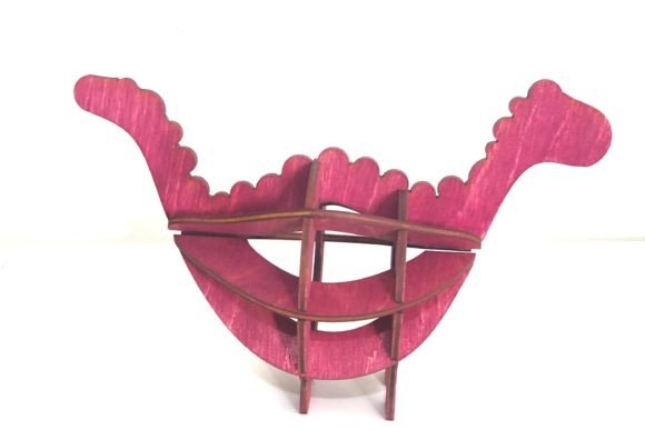 Round Dino Laser Cut – Creative Craft with Precision