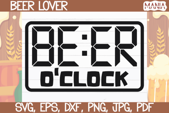 Strategic Branding and Creative Efficiency with the Beer O Clock SVG Cut File