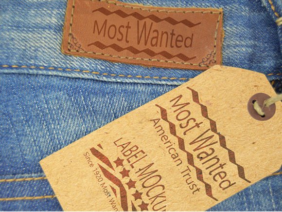Strategic Branding with the Jeans Leather Label and Label Tag Mockup
