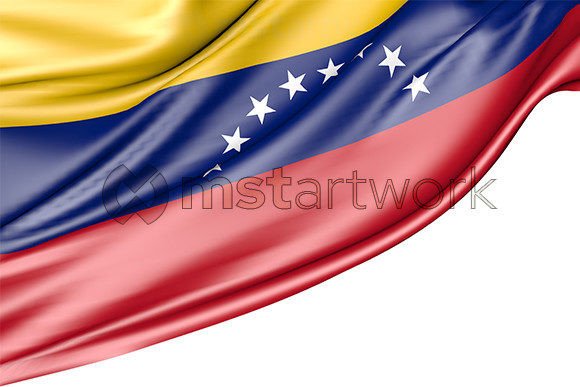 Venezuela Flag Isolated on White: A Bold Visual Asset
