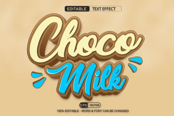 Why the Choco Milk Editable Text Effect Vector is a Game-Changer for Fast, Professional Designs